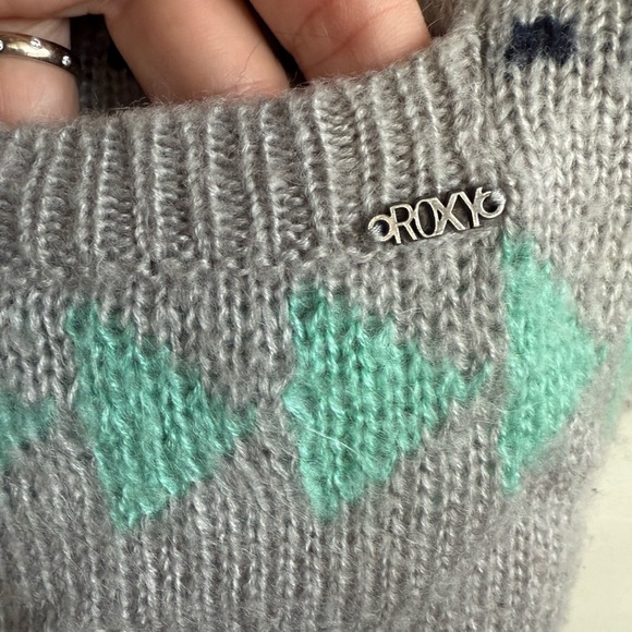 Roxy Gray and Mint Aztec Cardigan • Women’s small - Picture 3 of 7